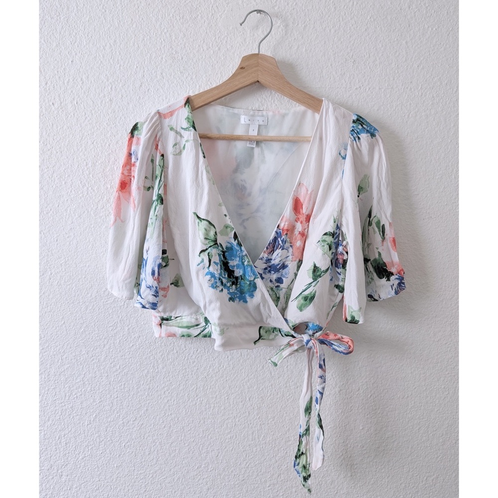 Floral Wrap Summer Blouse | Leith